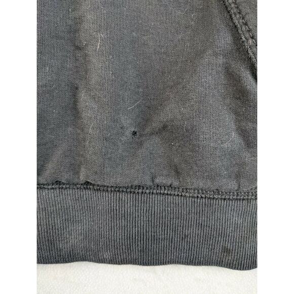 Mens American Eagle Athletic Fit Sweatshirt Size XLT 1/4 Zip Distressed Black - Picture 7 of 12